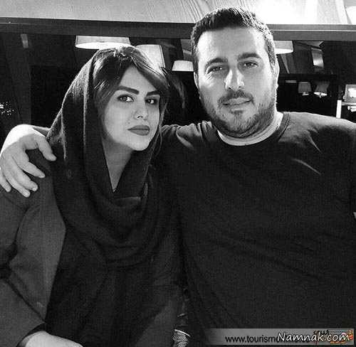 محسن کیایی و همسرش