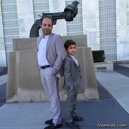 کامران نجف زاده و پسرش