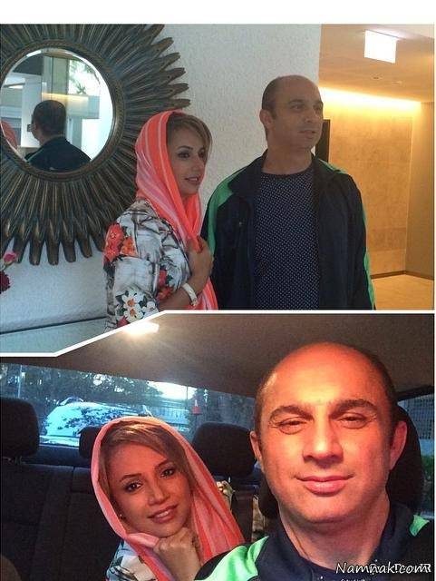 شبنم مقدمی در کنار همسرش