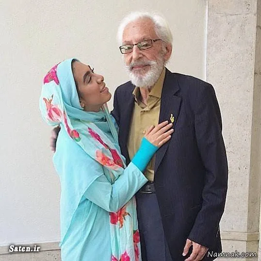 جمشید مشایخی و نوه اش