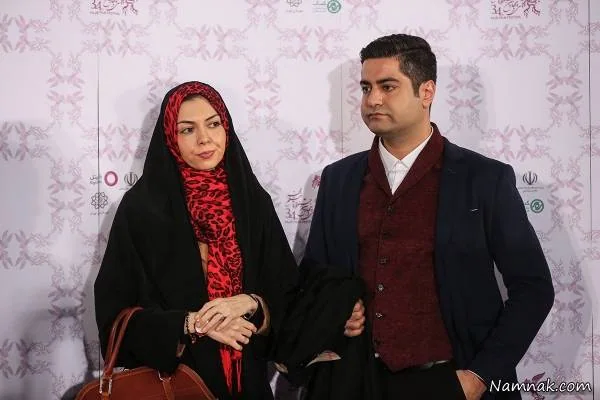 آزاده نامداری و همسرش