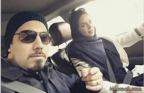 احسان خواجه امیری و همسرش