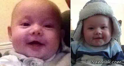 خنده های نمکی نوزاد