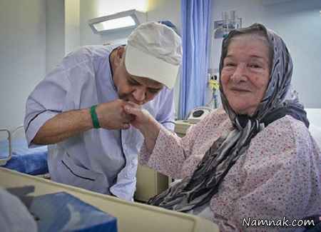 حرکت شایسته اکبر عبدی در بیمارستان