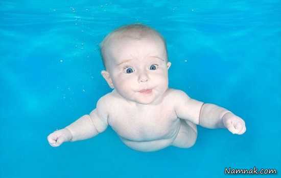 شنای نوزادان