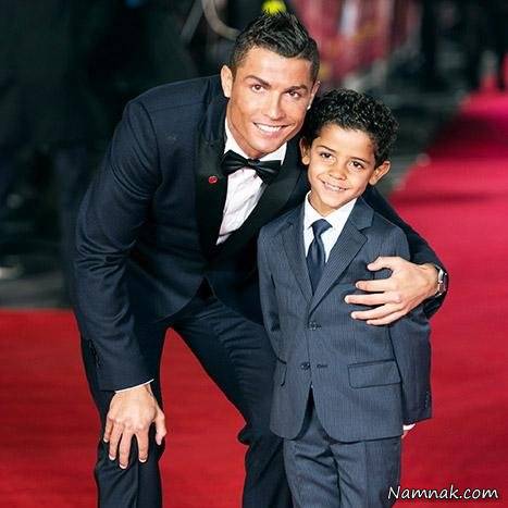 کریستین رونالدو و پسرش