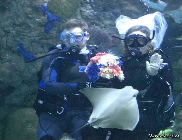 عروسی زیر آب