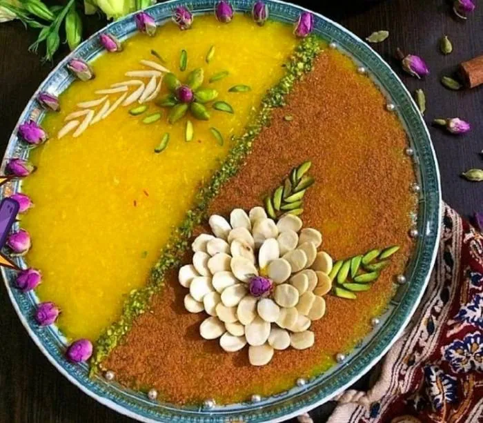 تزیین با پودر پسته