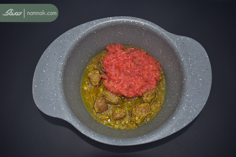 افزودن گوجه