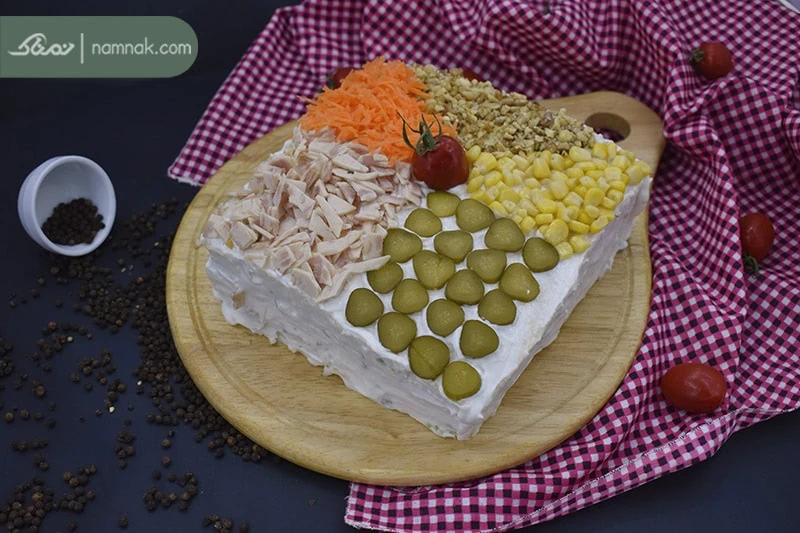 کیک مرغ خانگی