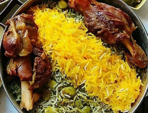 باقالی پلو با گوشت