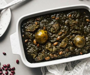 غلیظ شدن قورمه سبزی