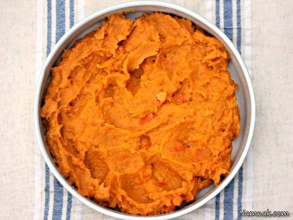 پوره سیب زمینی و هویج