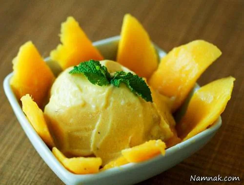 بستنی انبه رژیمی