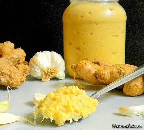 چاشنی زنجبیل و سیر