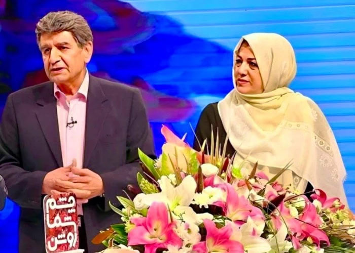 منوچهر والی زاده و همسرش