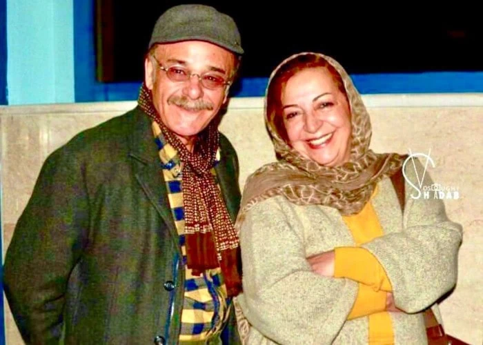 مرضیه برومند و همسرش