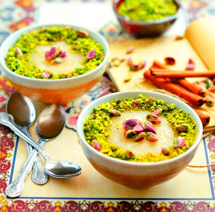 دیزاین فرنی با پسته