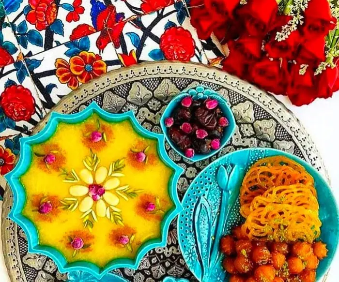 تزیین شله زرد مجلسی