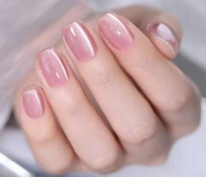 رنگ لاک ناخن صورتی ملایم لاک ناخن صورتی ملایم