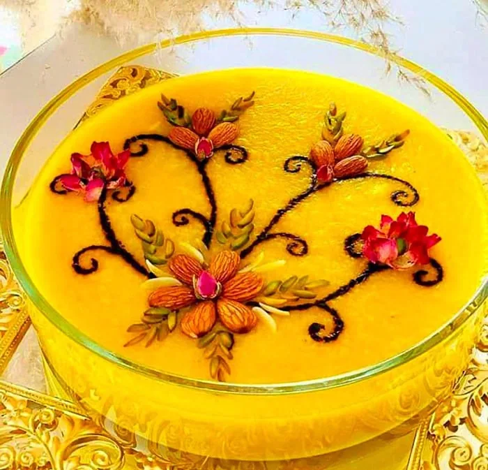 تزیین شله زرد شیک