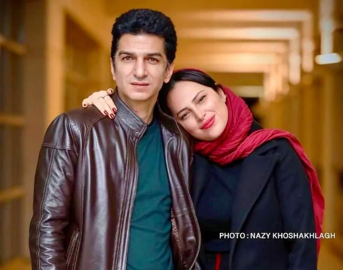 مهدی صباغی و همسرش