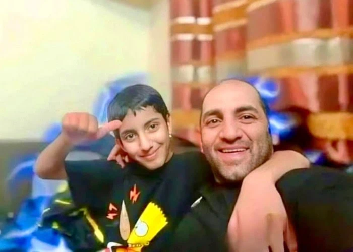 محمد صابری و پسرش