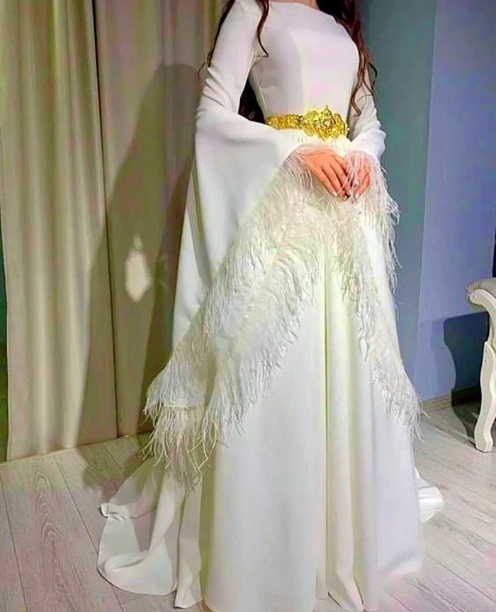 لباس مجلسی آستین پر