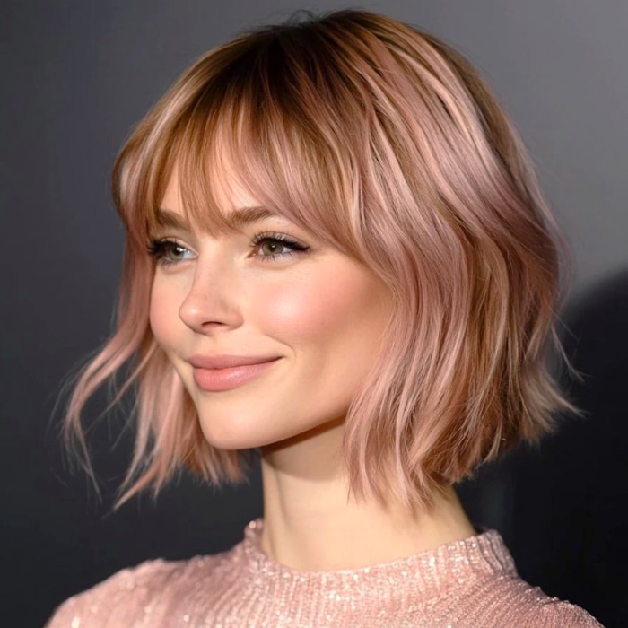 مو کوتاه با چتری