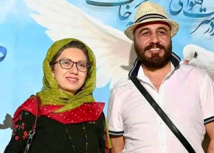 رضا عطاران و همسرش
