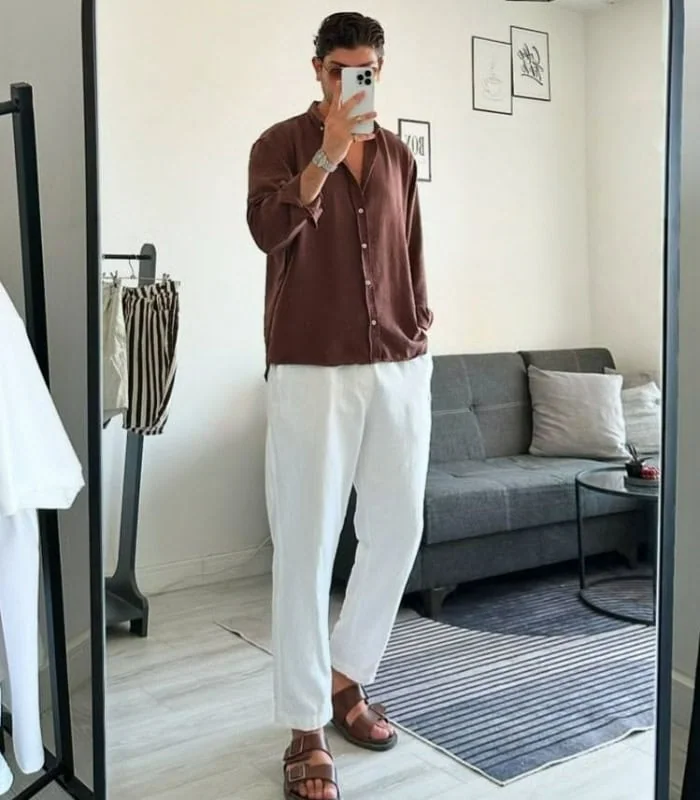 تیپ زدن با شلوار پارچه ای مردانه