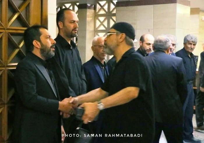 چهره ها در ختم پدر عباس جمشیدی فر