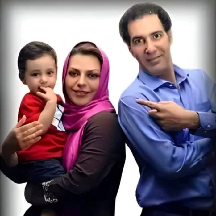 بهنام تشکر و همسرش