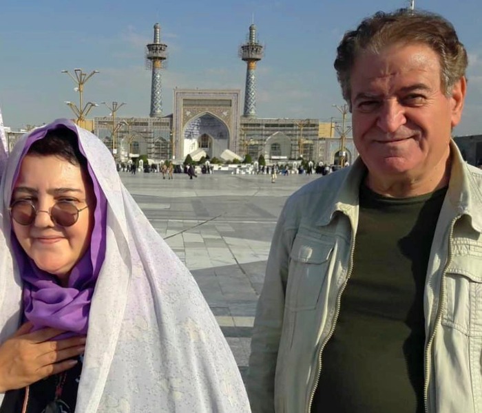 کاظم هژیرآزاد و همسرش