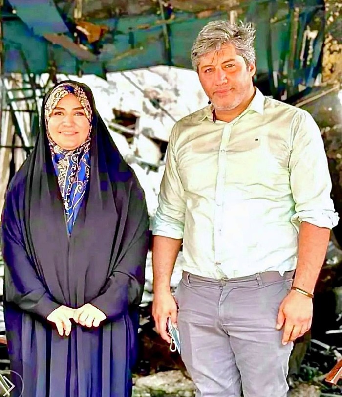 سحر امامی و همسرش