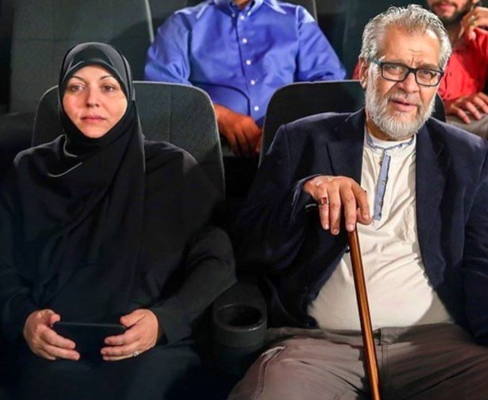نادر طالب زاده و همسرش