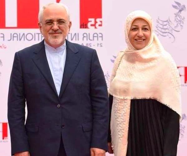 محمد جواد ظریف و همسرش