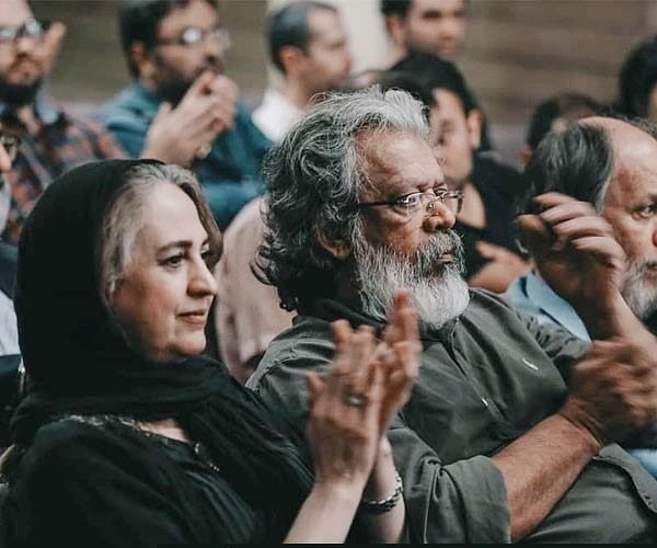 حسن پورشیرازی و همسرش