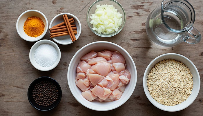 مواد اولیه برای درست کردن حلیم رژیمی