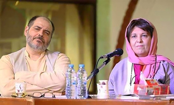 سید مهرداد ضیایی و همسرش