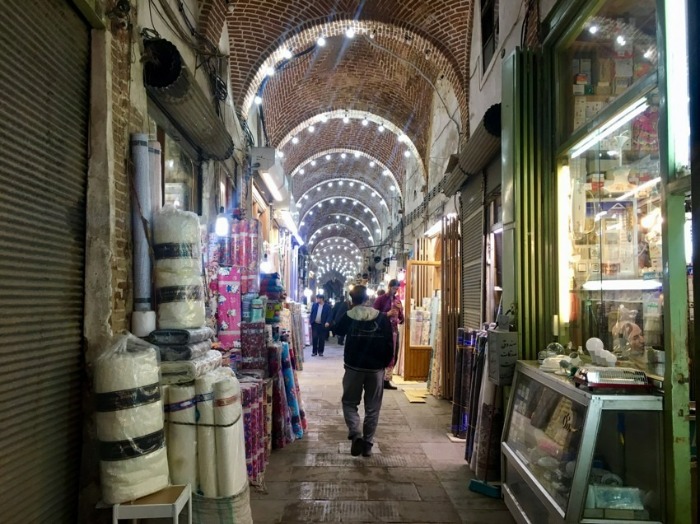 محل بازار بلور فروشان تبریز