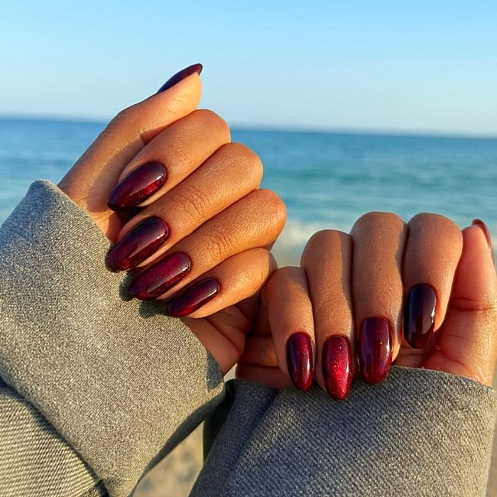 لاک ژل آیس شرابی