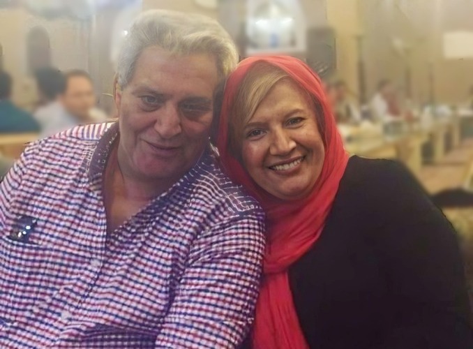 شهین تسلیمی و همسرش