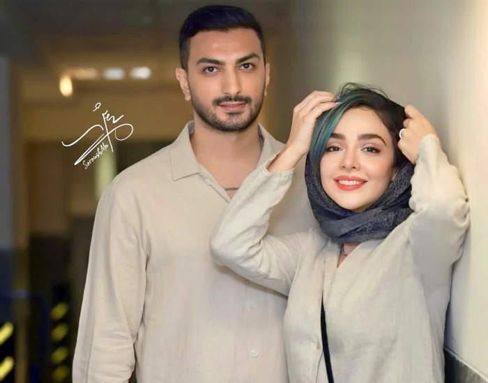 المیرا دهقانی و همسرش