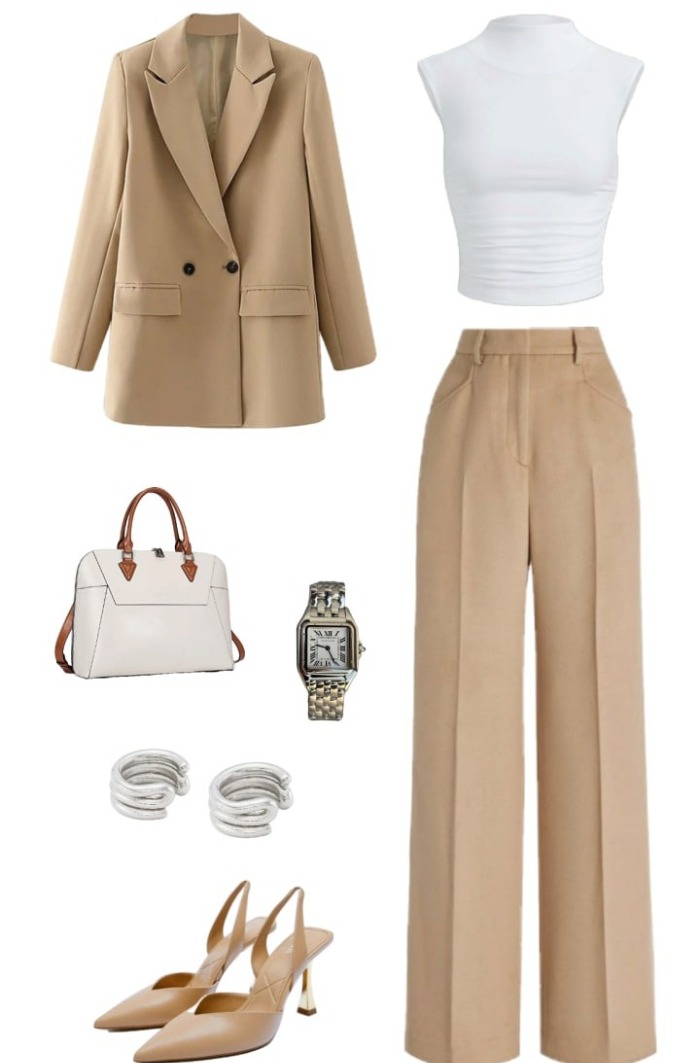 رنگ بژ با سفید یا شیری