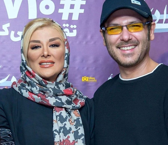 کوروش تهامی و همسرش