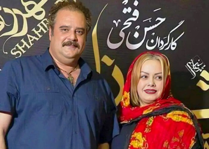 هومن برق نورد و همسرش