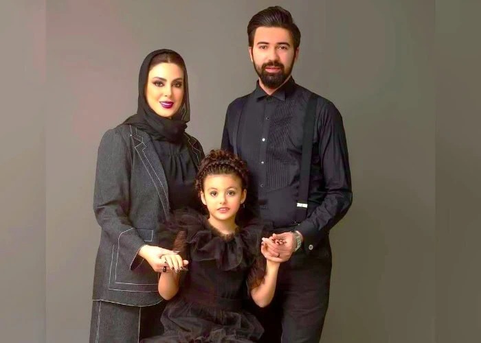نیلوفر شهیدی و همسرش
