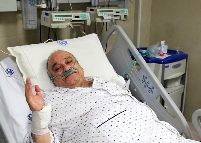 محمد کاسبی در بیمارستان