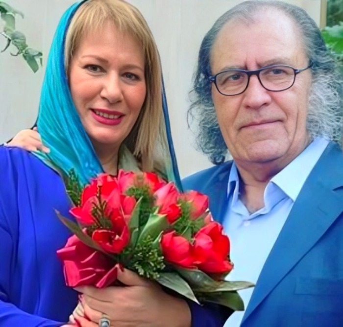 معصومه آقاجانی و همسرش